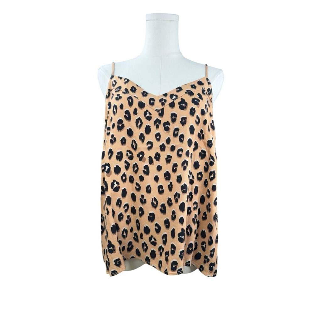A New Day Leopard Print Cami Tank Top Sz. L